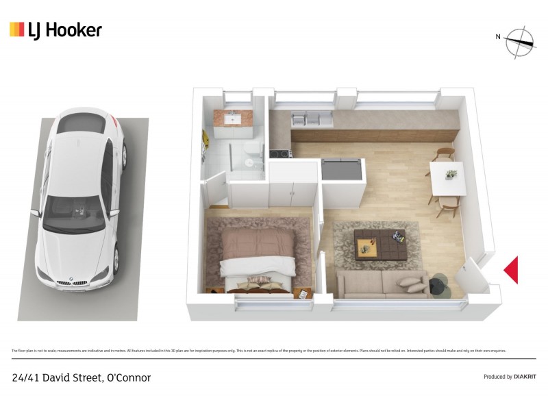 24/41 David Street, O’connor ACT 2602 Floorplan