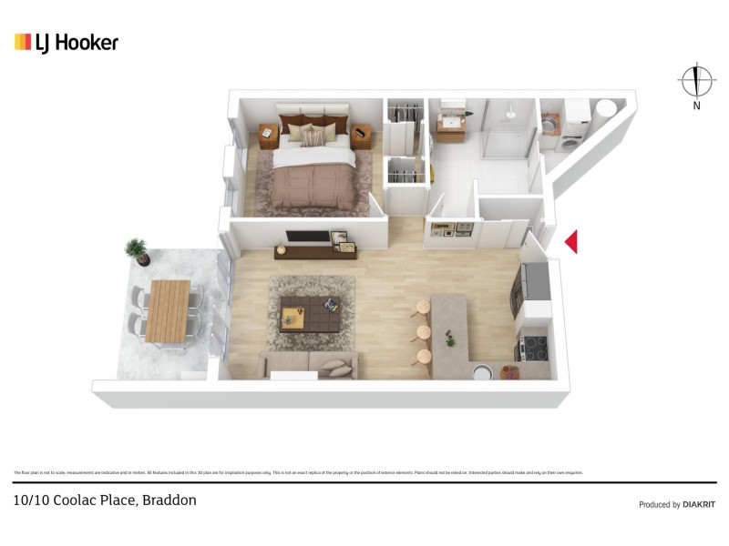 10/10 Coolac Place, Braddon ACT 2612 Floorplan