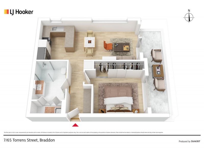 7/65 Torrens Street, Braddon ACT 2612 Floorplan