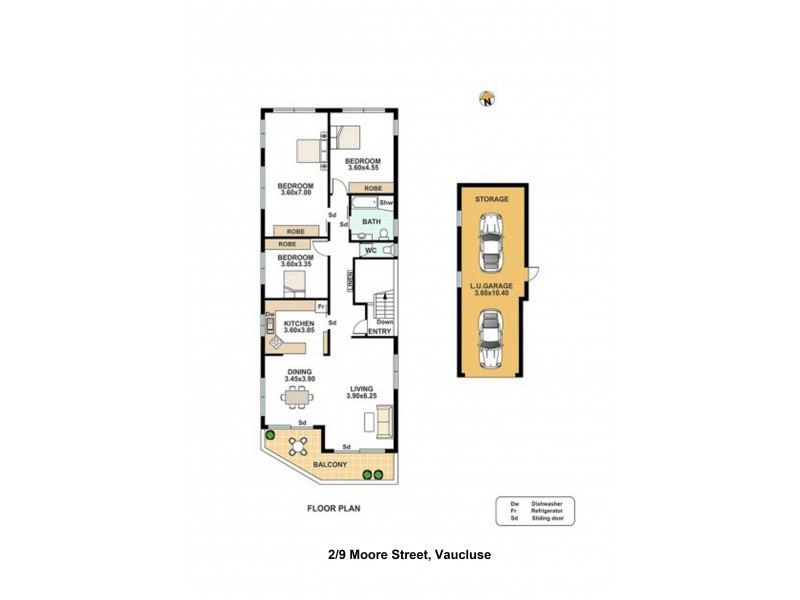 2/9 Moore Street, Vaucluse NSW 2030 Floorplan