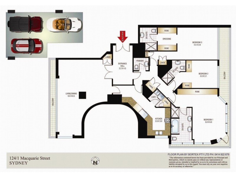 124/1 Macquarie Street, Sydney NSW 2000 Floorplan