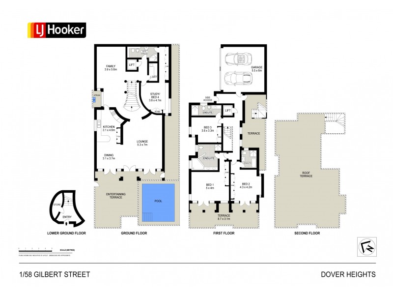 Residence West/58 Gilbert Street, Dover Heights NSW 2030 Floorplan