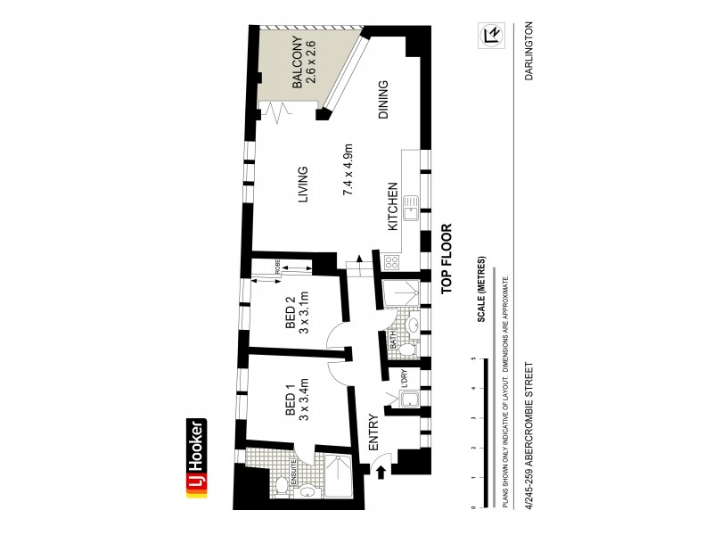 4/245-249 Abercrombie Street, Darlington NSW 2008 Floorplan