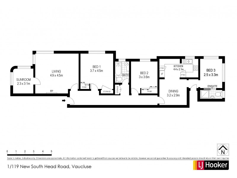1/119 New South Head Road, Vaucluse NSW 2030 Floorplan