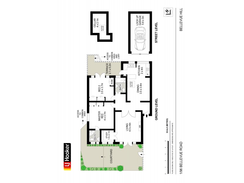1/96 Bellevue Rd, Bellevue Hill NSW 2023 Floorplan