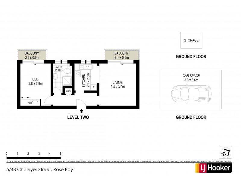 5/48 Chaleyer Street, Rose Bay NSW 2029 Floorplan