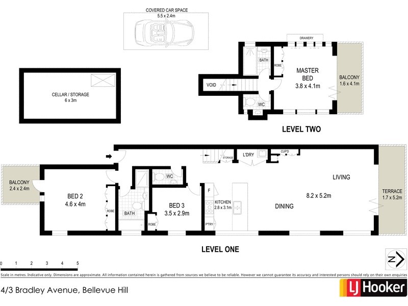 4/3 Bradley Avenue, Bellevue Hill NSW 2023 Floorplan