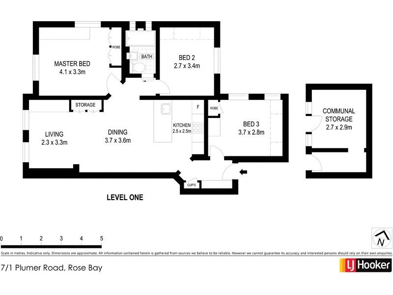 7/1 Plumer Road, Rose Bay NSW 2029 Floorplan