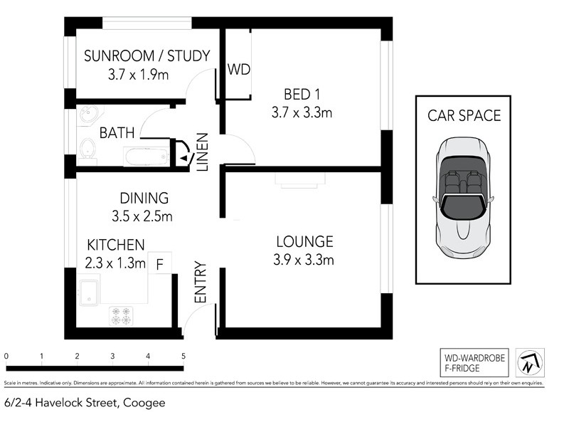 6/2-4 Havelock Avenue, Coogee NSW 2034 Floorplan