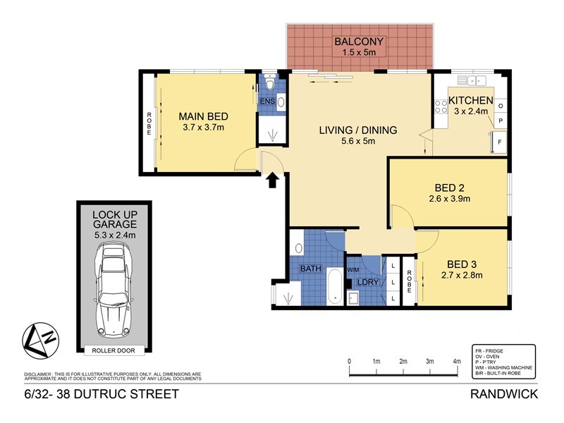 6/32-38 Dutruc Street, Randwick NSW 2031 Floorplan