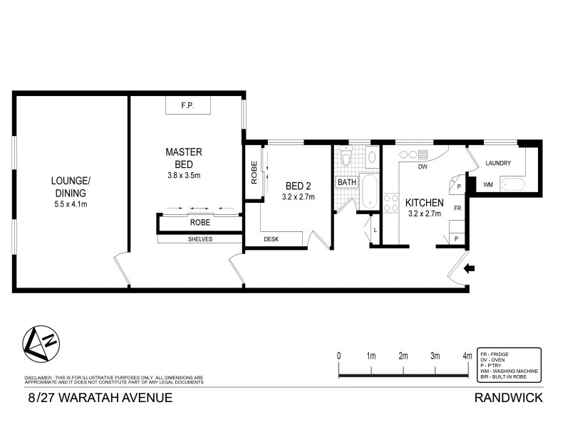 8/27 Waratah Avenue, Randwick NSW 2031 Floorplan