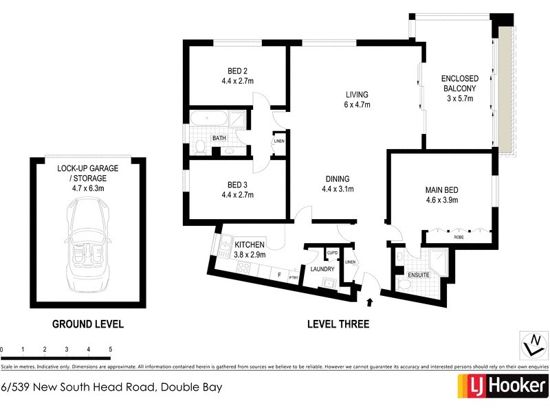 6/539 New South Head Road, Double Bay NSW 2028 Floorplan