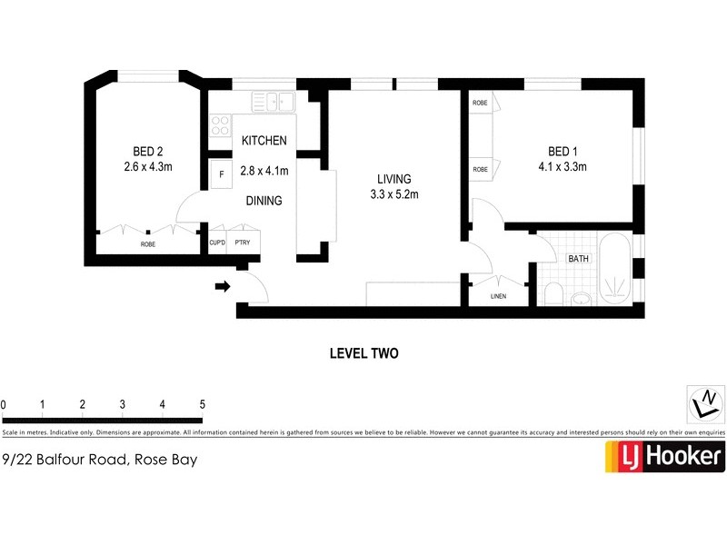 9/22 Balfour Road, Rose Bay NSW 2029 Floorplan