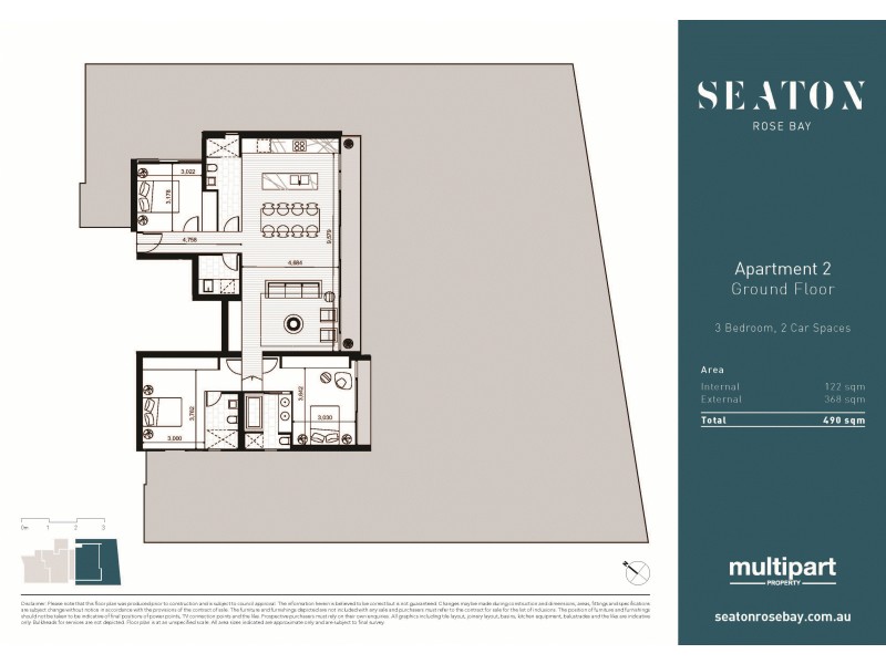 2/687 New South Head Road, Rose Bay NSW 2029 Floorplan