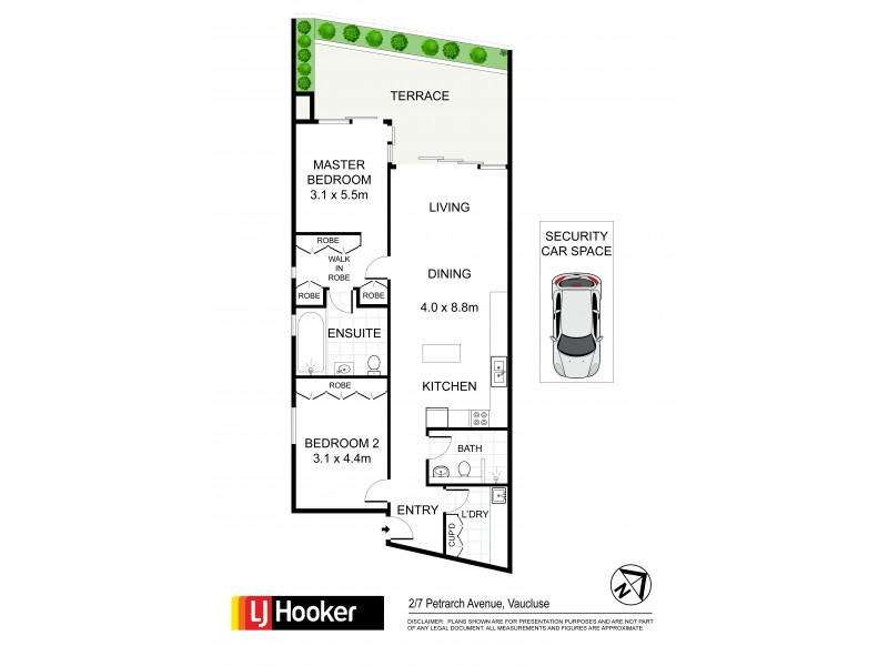 2/7 Petrarch Avenue, Vaucluse NSW 2030 Floorplan