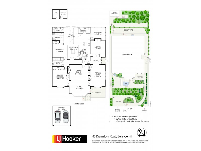 43 Drumalbyn Road, Bellevue Hill NSW 2023 Floorplan