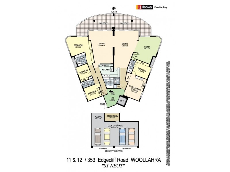 11 & 12/353 Edgecliff Road, Woollahra NSW 2025 Floorplan