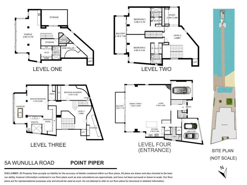 5A Wunulla Road, Point Piper NSW 2027 Floorplan