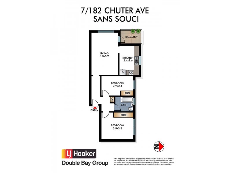 7/182 Chuter Avenue, Sans Souci NSW 2219 Floorplan
