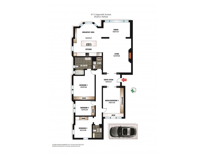4/1 Longworth Avenue, Point Piper NSW 2027 Floorplan