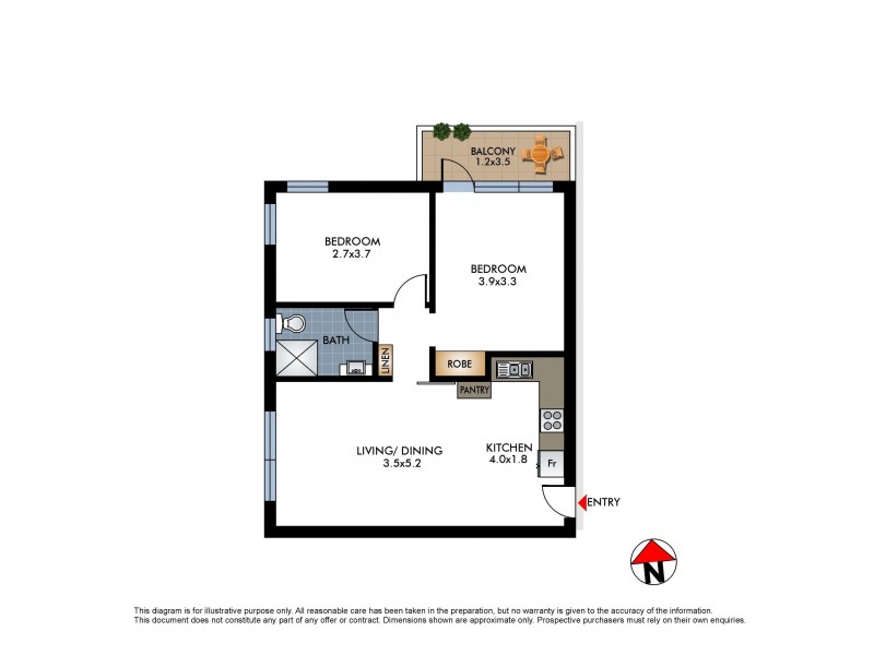 2/96 Onslow Street, Rose Bay NSW 2029 Floorplan
