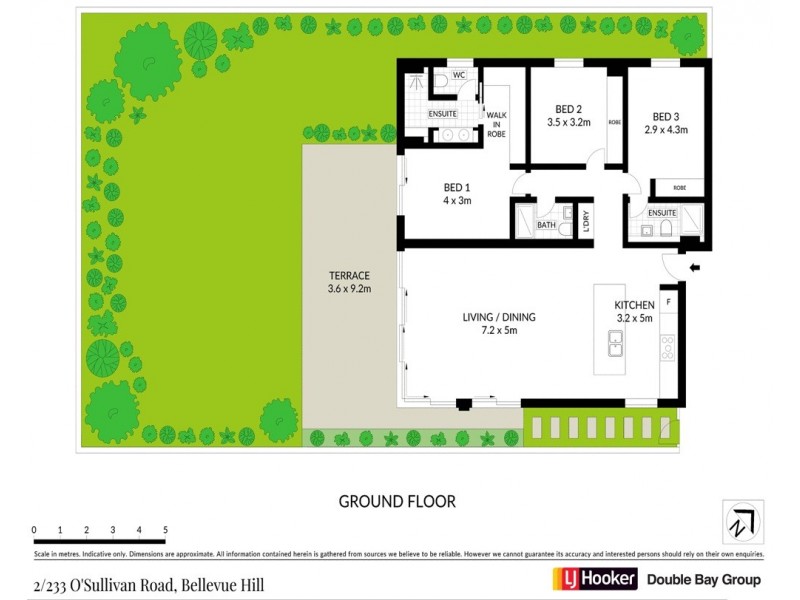 2/233 O’Sullivan Road, Bellevue Hill NSW 2023 Floorplan