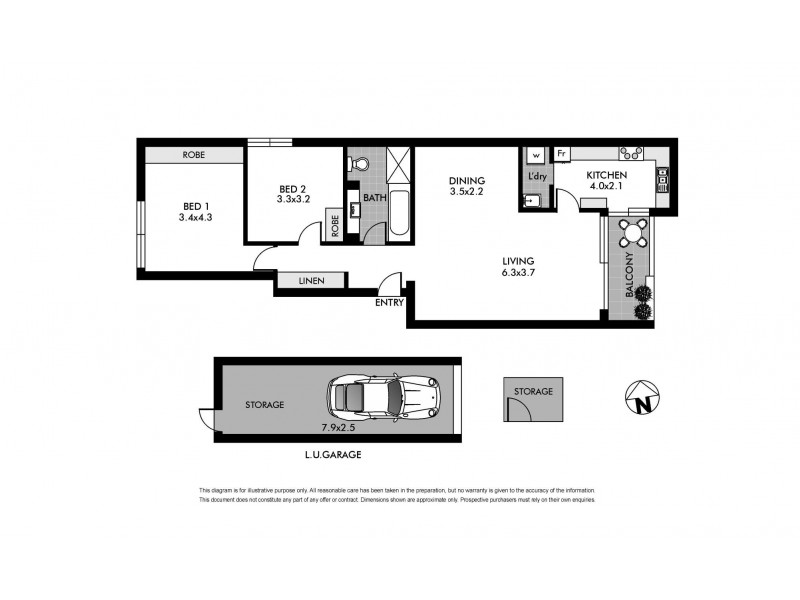 19/745 Old South Head Road, Vaucluse NSW 2030 Floorplan