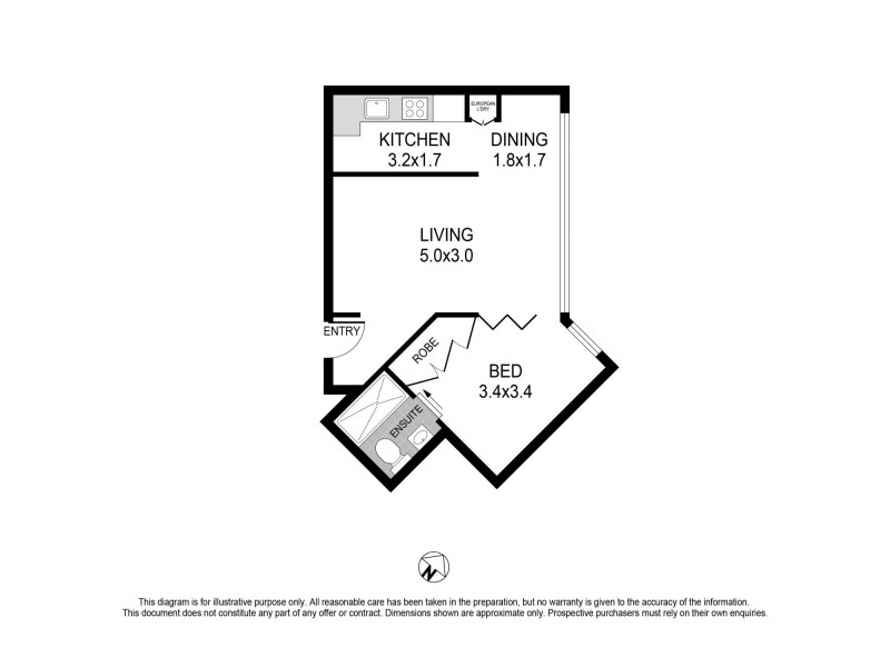 8/41-49 Roslyn Gardens, Elizabeth Bay NSW 2011 Floorplan