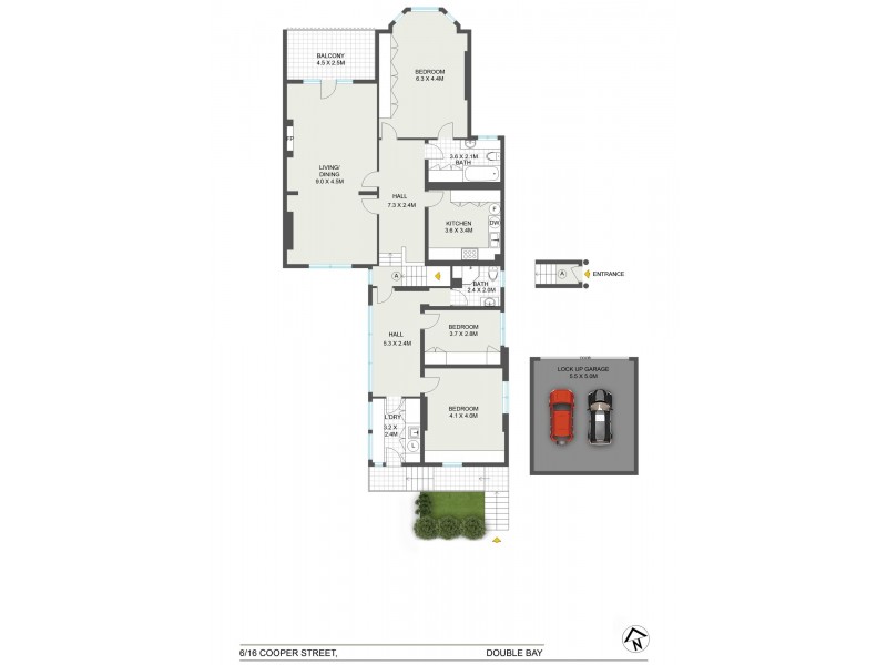 6/16-18 Cooper Street, Double Bay NSW 2028 Floorplan