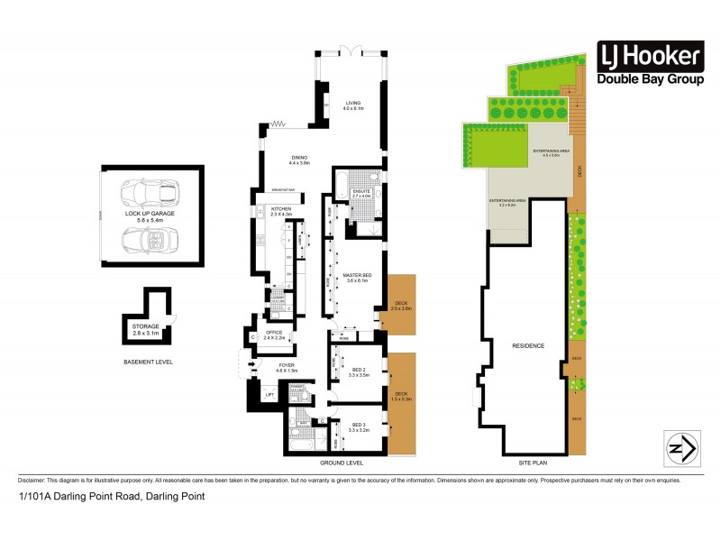 1/101a Darling Point Road, Darling Point NSW 2027 Floorplan