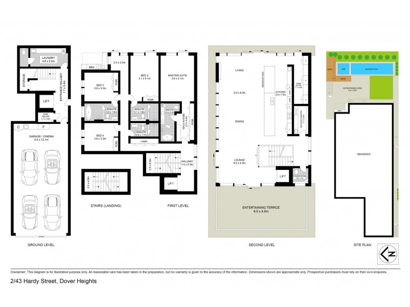 2/43 Hardy Street, Dover Heights NSW 2030 Floorplan