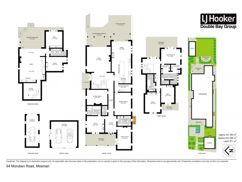 64 Moruben Road, Mosman NSW 2088 Floorplan