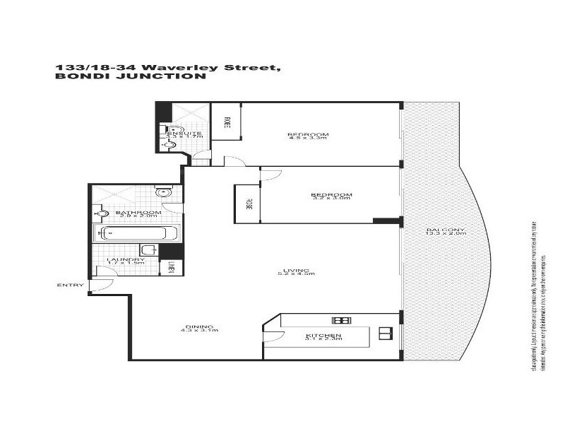 133/18 Waverley Street, Bondi Junction NSW 2022 Floorplan