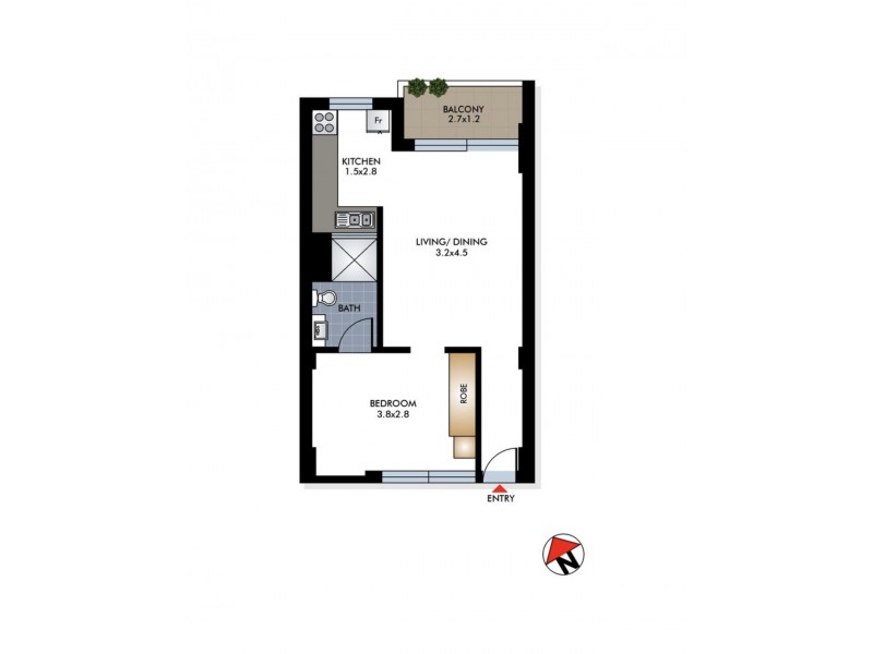 12/39-43 Cook Road, Centennial Park NSW 2021 Floorplan