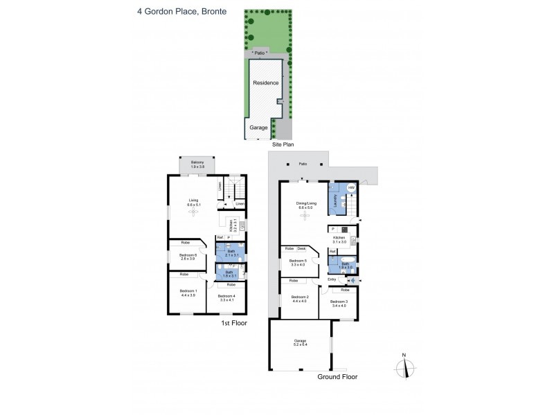 4 Gordon Place, Bronte NSW 2024 Floorplan