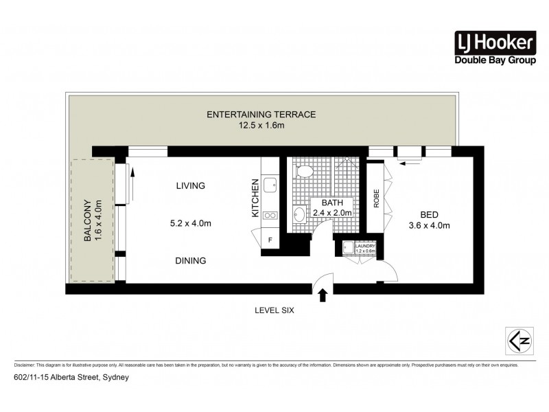 602/11-15 Alberta Street, Sydney NSW 2000 Floorplan