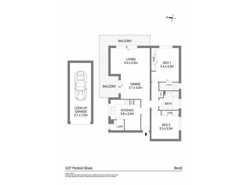 5/27 Penkivil Street, Bondi NSW 2026 Floorplan