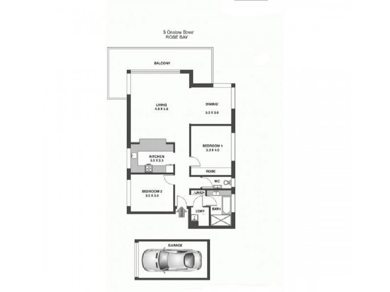 5/5 Onslow Street, Rose Bay NSW 2029 Floorplan