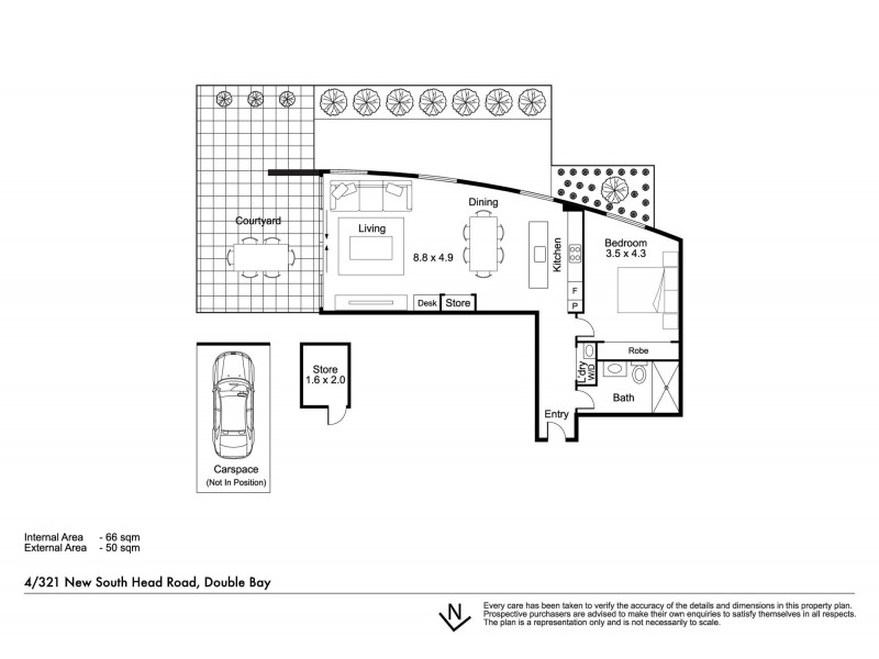 4/321 New South Head Road, Double Bay NSW 2028 Floorplan