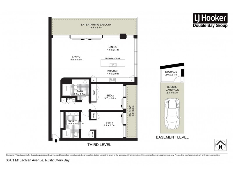 204/1 McLachlan Avenue, Rushcutters Bay NSW 2011 Floorplan