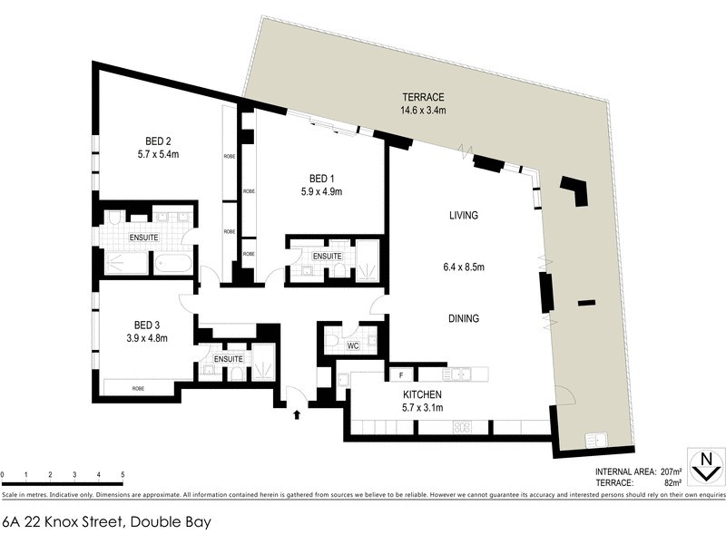6/5 Bay View Street, Mcmahons Point NSW 2060 Floorplan