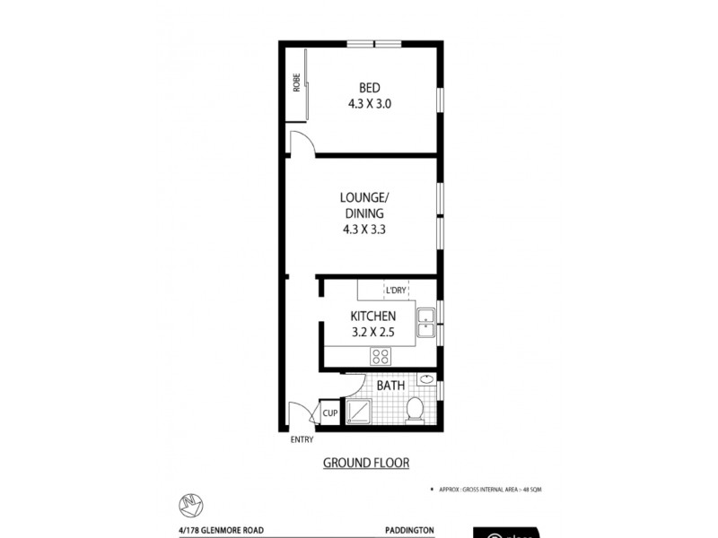 4/178 Glenmore Road, Paddington NSW 2021 Floorplan