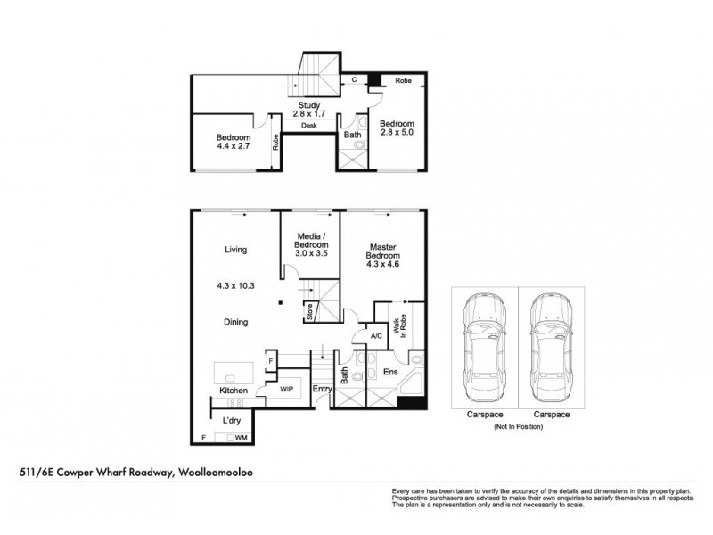 511/6E Cowper Wharf Roadway, Woolloomooloo NSW 2011 Floorplan