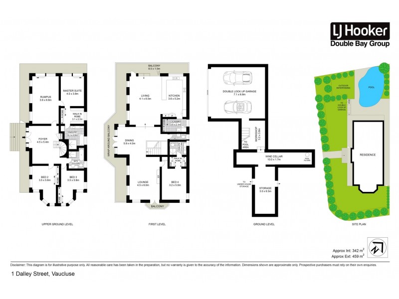 1 Dalley Avenue, Vaucluse NSW 2030 Floorplan