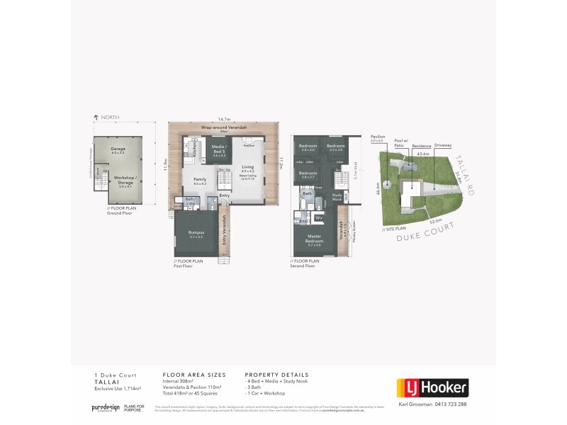 1 Duke Court, Tallai QLD 4213 Floorplan