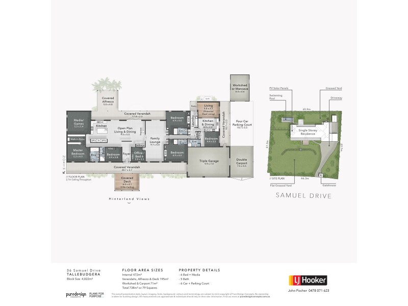 36 Samuel Drive, Tallebudgera QLD 4228 Floorplan