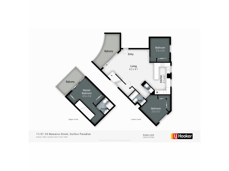 11/31-33 Mawarra Street, Chevron Island QLD 4217 Floorplan