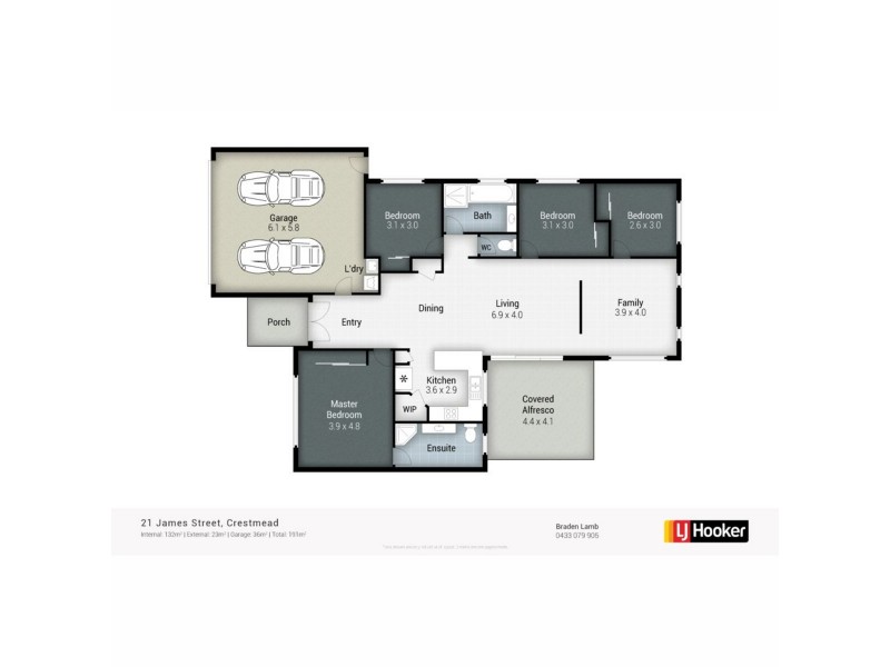 21 James Street, Crestmead QLD 4132 Floorplan