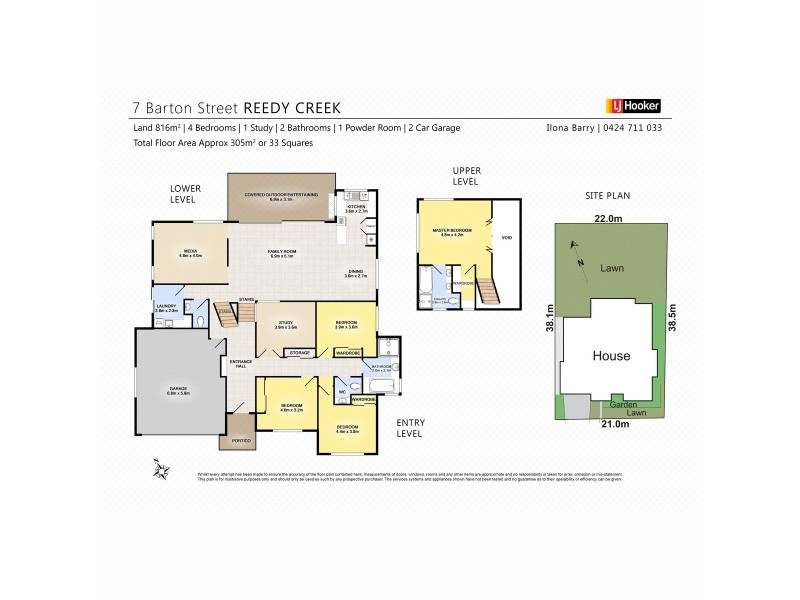 7 Barton Street, Reedy Creek QLD 4227 Floorplan