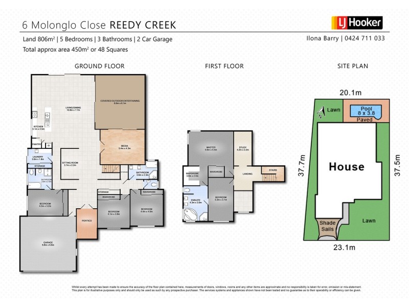 6 Molonglo Close, Reedy Creek QLD 4227 Floorplan